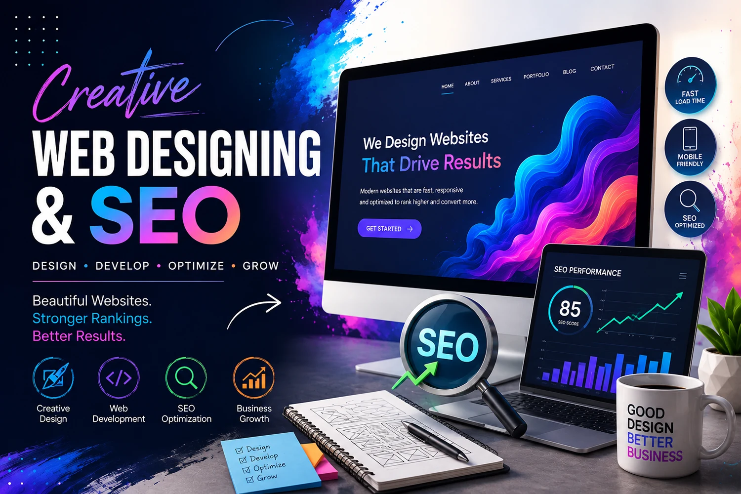 Web Designing and SEO : The Foundation of Online Success
